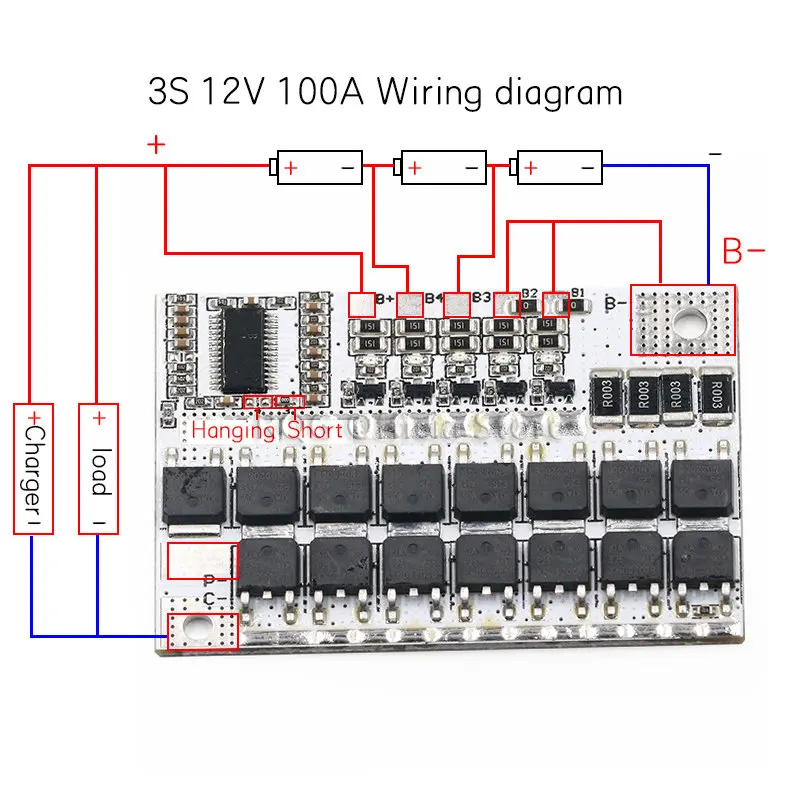 5S 100a 21v bms схема подключения