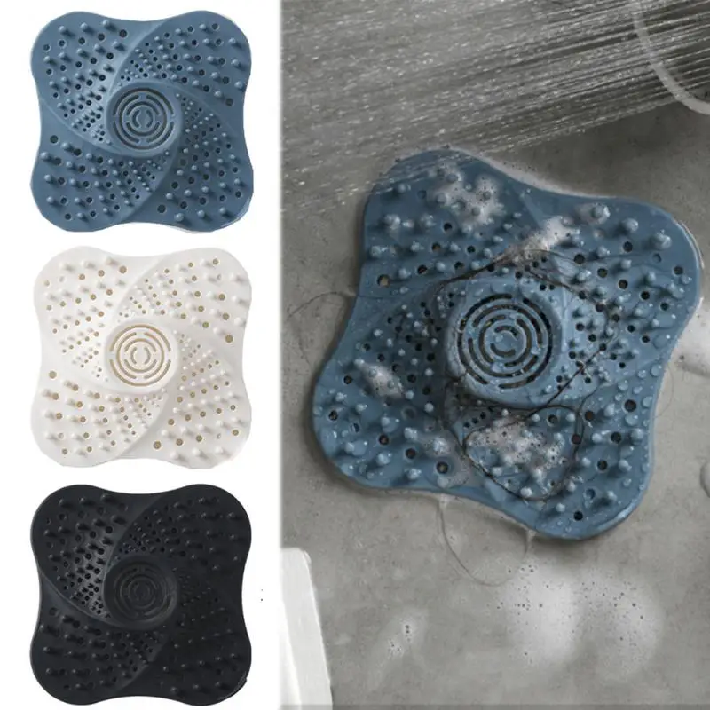 

Bathroom Washbasin Drain Hair Catcher Shower Floor Drain Covers Shower Floor Drain Stopper Hair Catcher Filter Plug Trap Newest