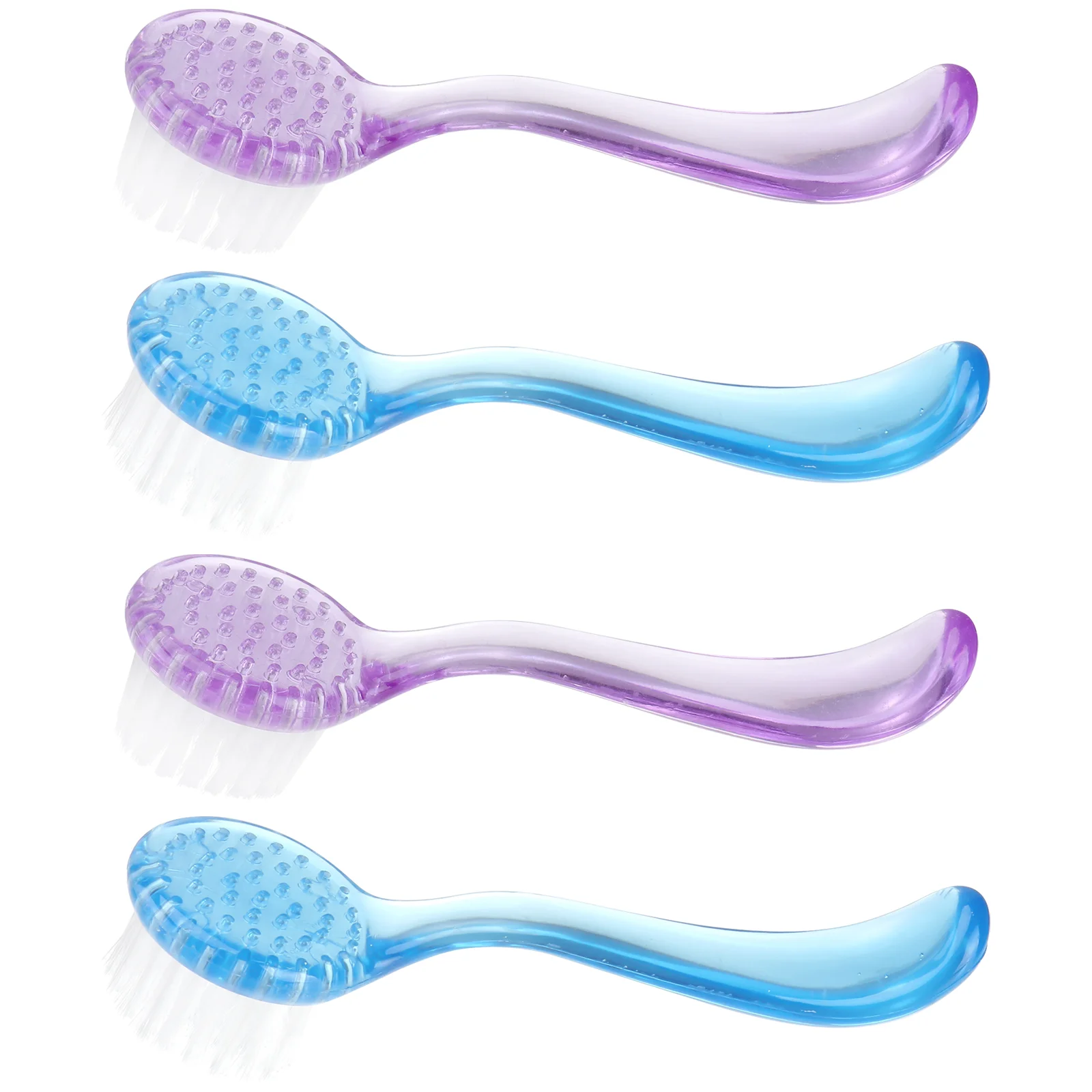 

4PCS Face Brush Cleanser Body Cleaning Brush Blackhead Scrubber Handheld Face Brush Facial Brush Manual