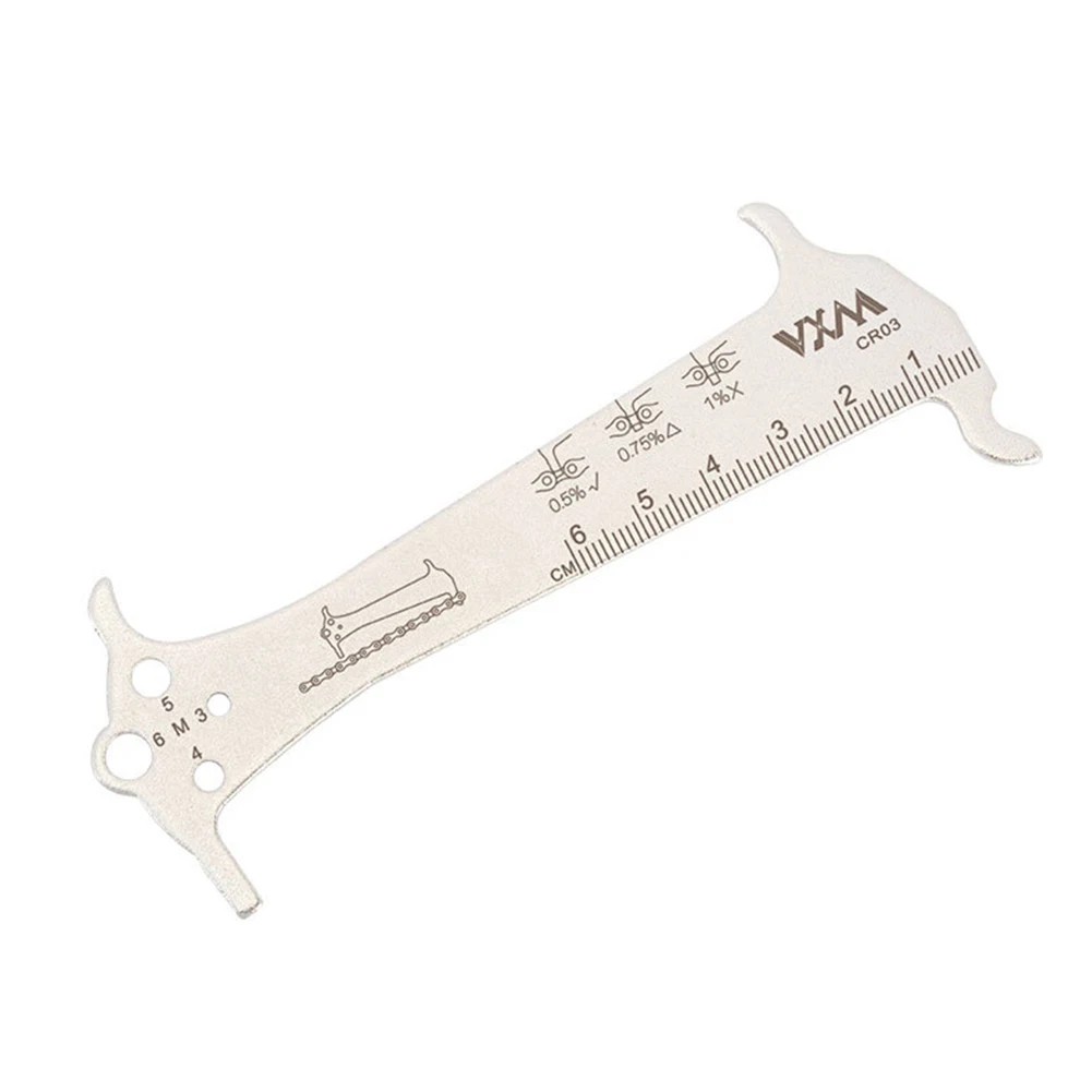 

MTB Bike Chain Wear Indicator Ruler Bicycle Chains Gauge Measurement Checker Cycling Repair Tool Screw Diameter Measurement