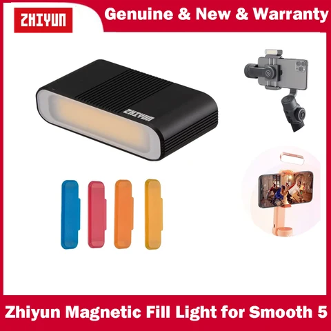 Магнитный мини светодиодный светильник Zhiyun для гладкой 5 гладкой 5S 3-осевой ручной шарнирный стабилизатор для смартфона аксессуары CRI95 EX1F02