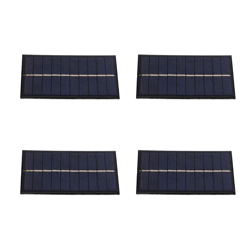 

HOT SALE 4X 150Ma 0.75W Solar Cell Module Polycrystalline DIY Solar Panel Charger For 3.7V Battery Education Toy 100X60mm Epoxy
