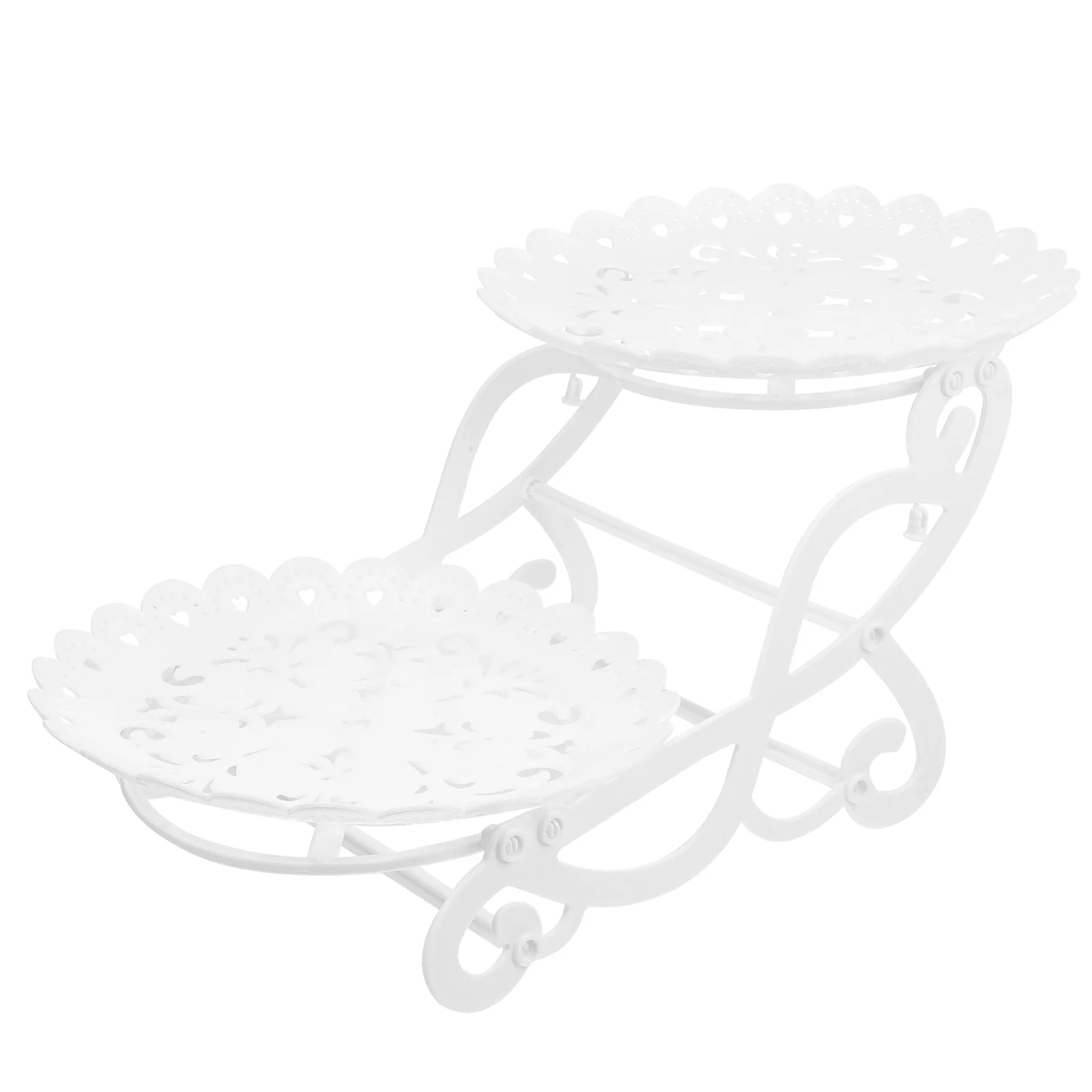 

Cake Serving Trays Cake Stand: Wedding Dessert Rack White Dessert Serving Platters Bike Shape Cupcake Fruit Container Jewelry
