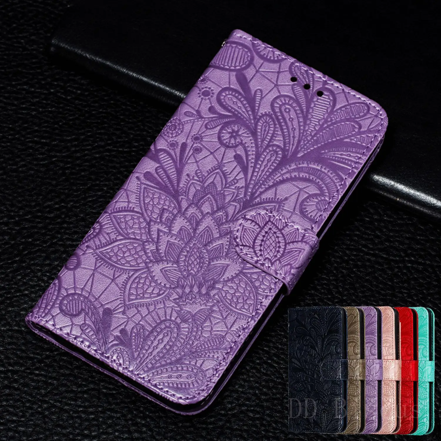 

Lace flower Leather wallet Case for xiaomi Redmi Note 11 10 Pro 7 6 8 8T Redmi 10C 10A 9T 7A 8A 9C 9A Flip Case Mi A3 A2 Lite 9