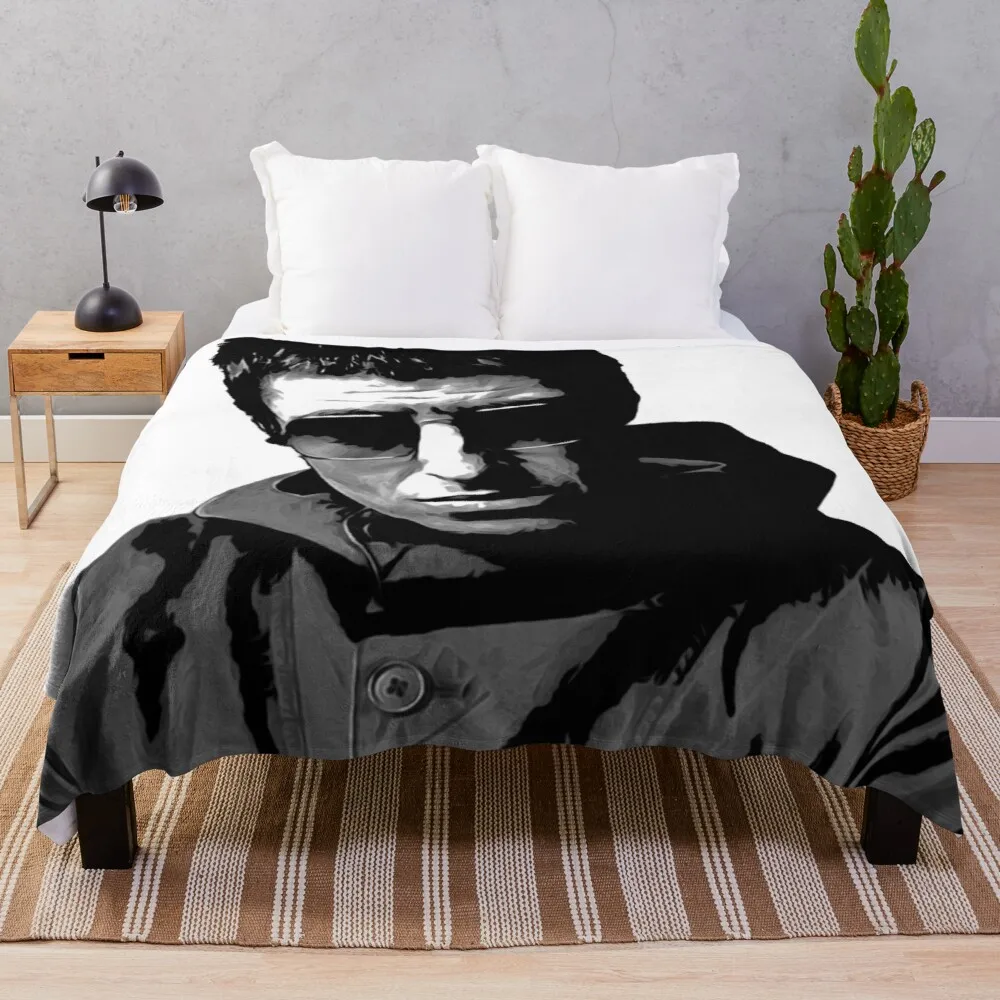 

Liam Gallagher #3 Throw Blanket multi-purpose soft blanket fluffy shaggy warm bed fashionable Plush fabric