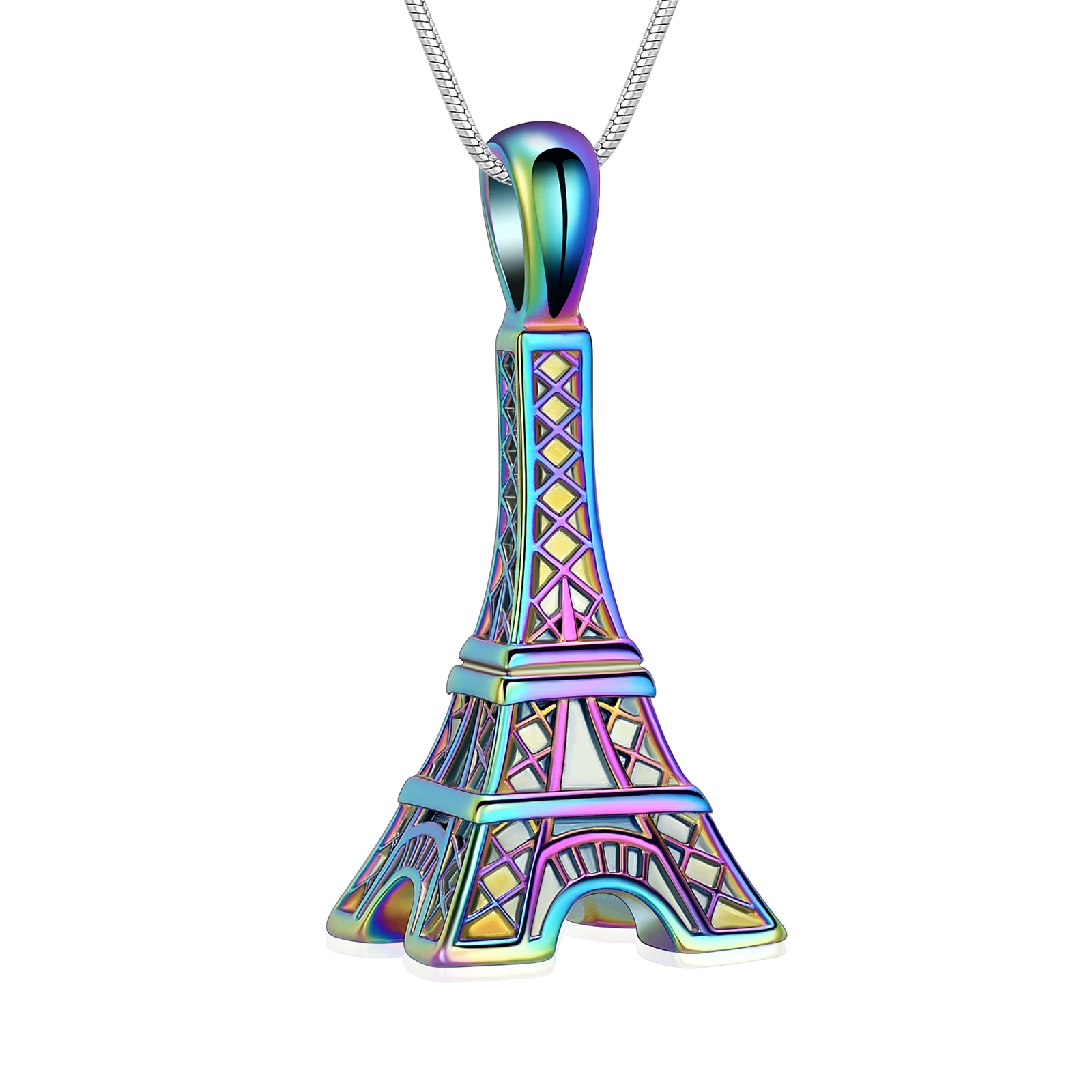

Cremation Jewelry Eiffel Tower Urn Necklace for Ashes Keepsake Memorial Jewelry for Human/Pet Ashes