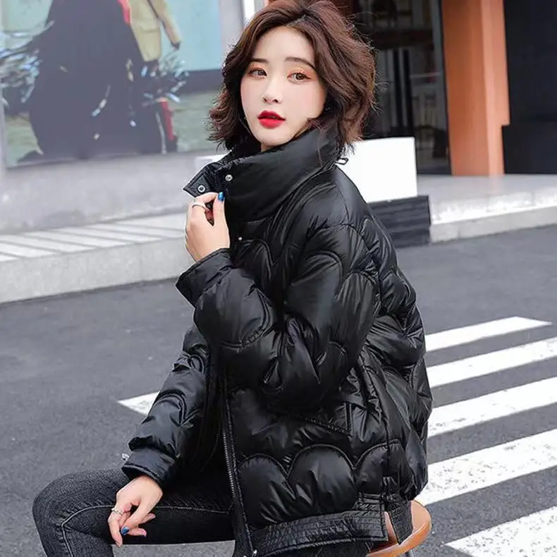 Chamarras Para Mujer Pink Girl Winter Parkas Cotton Jacket Women's Short 2022 Loose Cotton Jacket Winter Coat for Girls