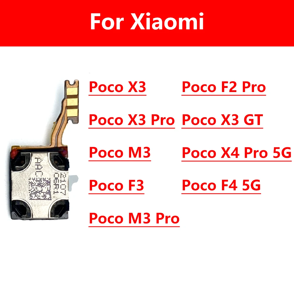 Earphone Earpiece Top Ear Speaker For Xiaomi Poco F2 Pro F3 F4 5G M3 Pro X3 X4 Pro 5G