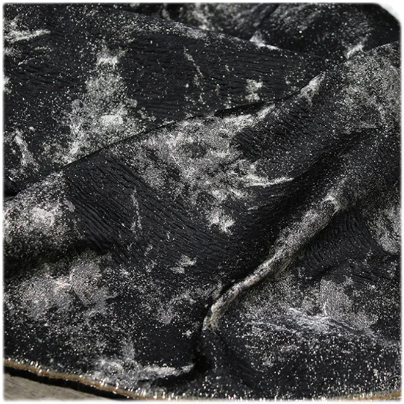 Яркие чернила черный креативный силуэт двусторонняя жаккардовая текстильная