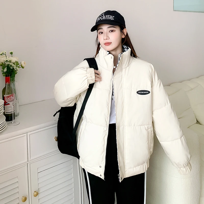 Winter Down Padded Coat Women's 2022 Women's Breadcoat Winter Clothes Short Section Loose Cotton Padded Coats for Students