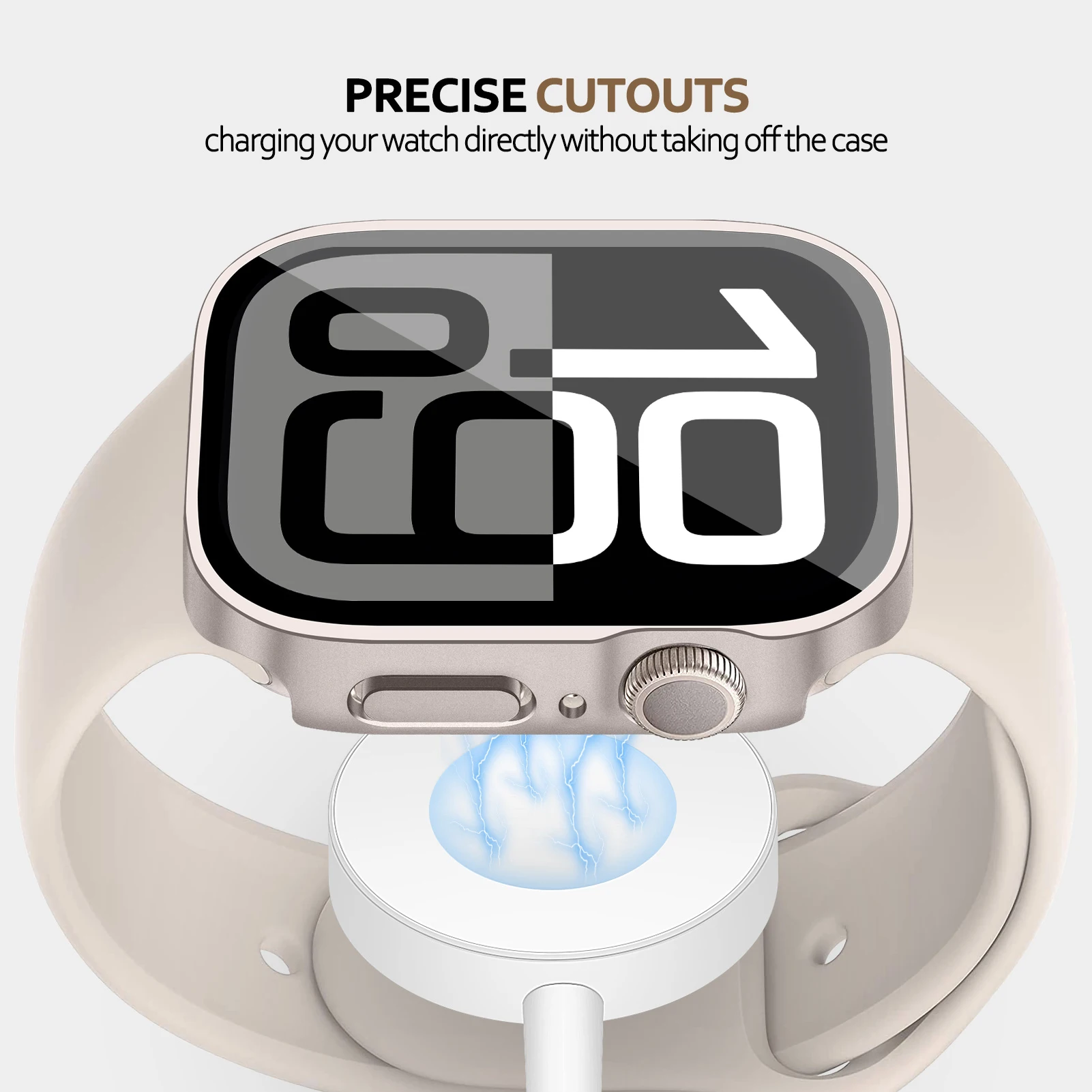 Водонепроницаемая фотовспышка для Apple Watch 10 46 мм 42 аксессуары защита экрана с