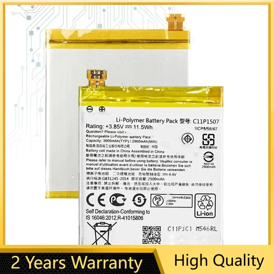 C11P1507 Аккумулятор мобильного телефона 3000 мАч для ASUS ZenFone Zoom ZX551 ZX550 ZX551ML Z00XSB