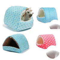 warm plush hamster cage guinea pig nest house bed small animal sleeping bed nest for rodentguinea pigrathedgehog