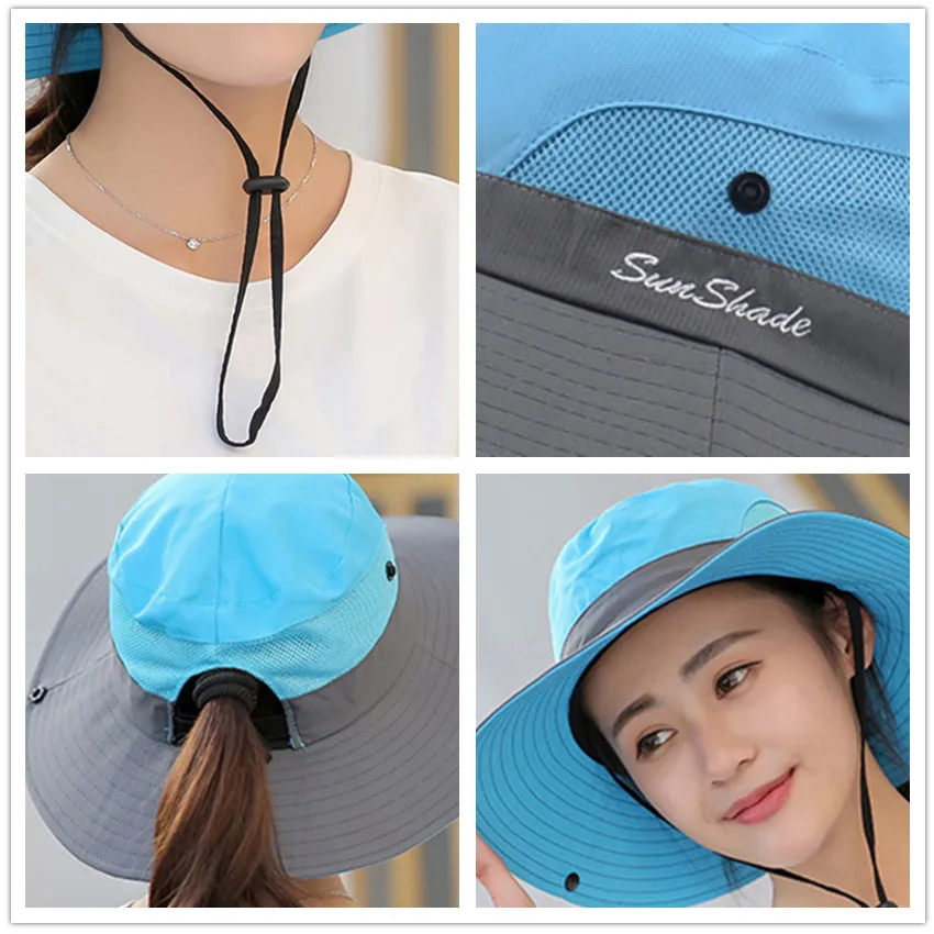 Fashion Summer Large Bucket Hat Women 