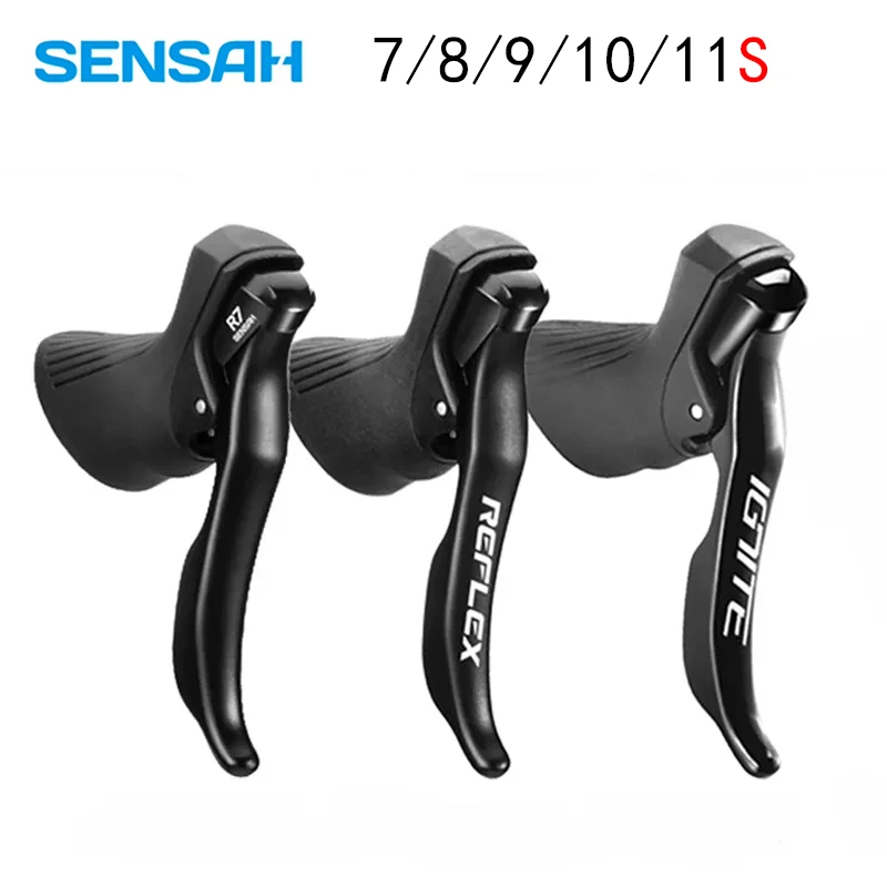 SENSAH Road Bike Shifter 2x7 2x8 2x9 2x10 Speed Brake Lever 16/18/20 Speed Bike Rear Derailleur for Shimano Sora Tiagra Claris