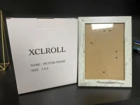 xclroll 4 x 6 picture frame wood rustic blue set