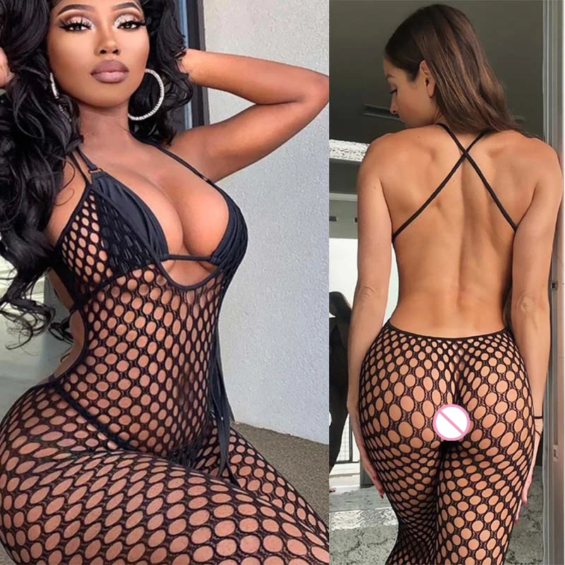 Женское Прозрачное нижнее белье сорочки боди-чулки костюм для женщин подвязки