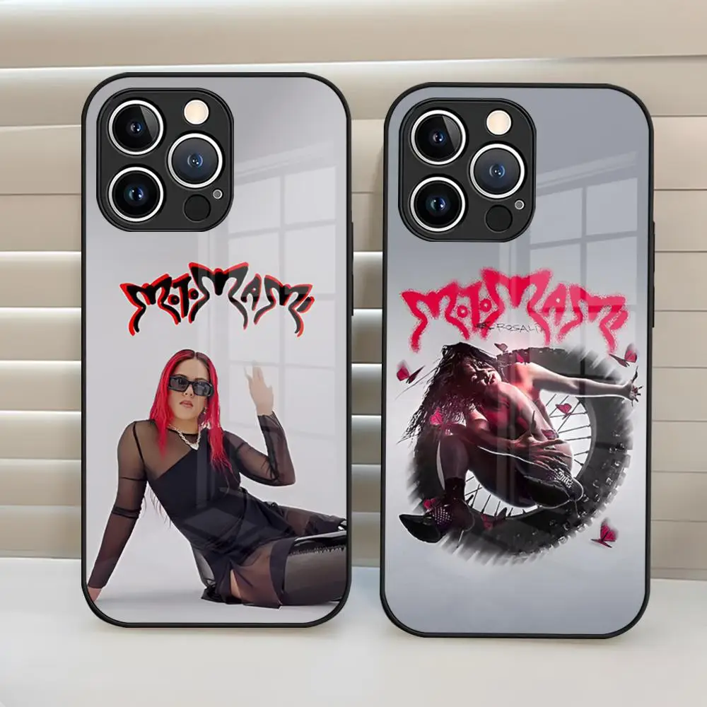Rosalia Spanish Singer Phone Case Tempered Glass Cover For IPhone 15 Pro Max 14 16 12 11 13 Mini X XR XS 8 7 Plus SE