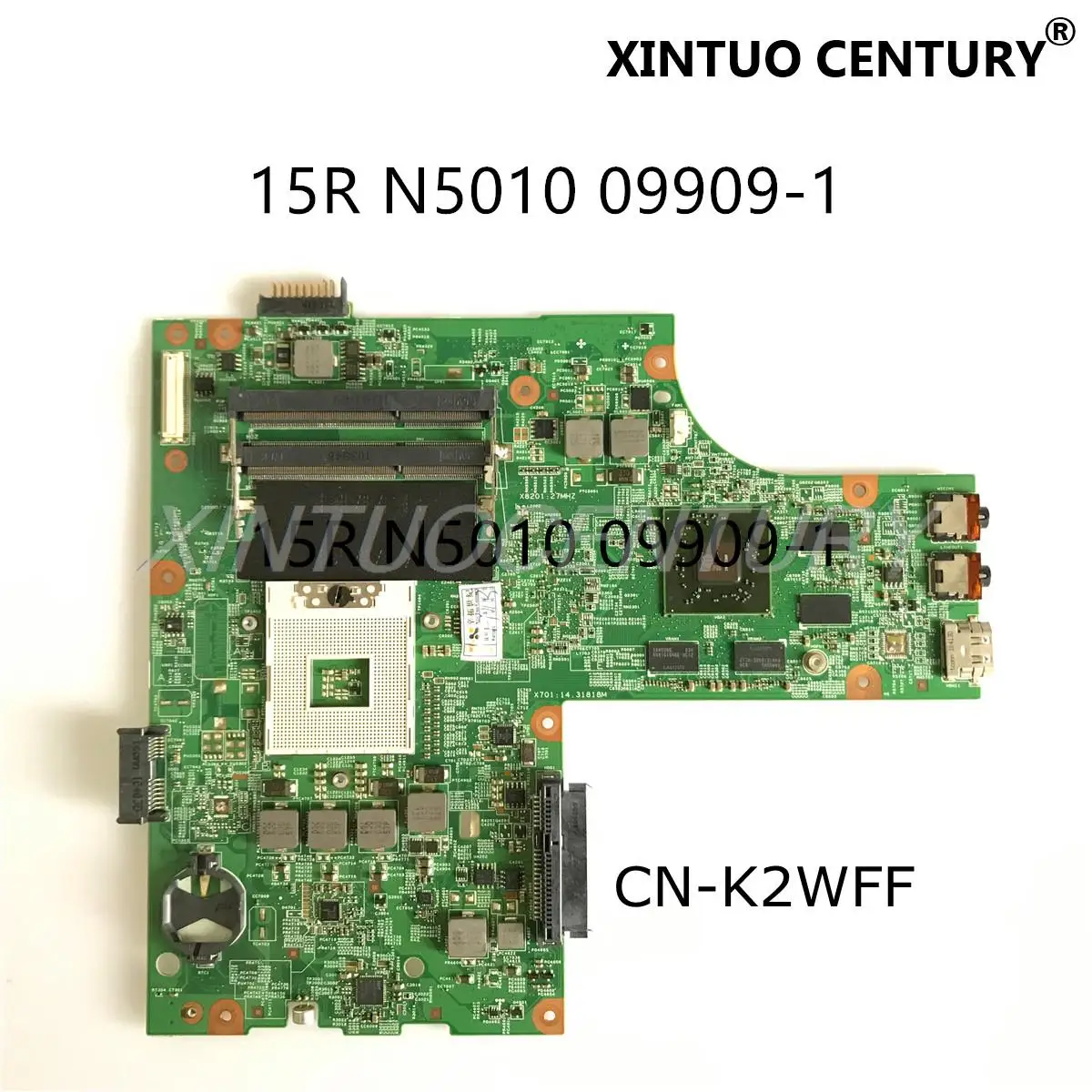 CN-0K2WFF 0K2WFF K2WFF for Dell Inspiron 15R N5010 Laptop Motherboard 48.4hh01.011 09909-1 HM57 HD4650 DDR3 100% Test Work