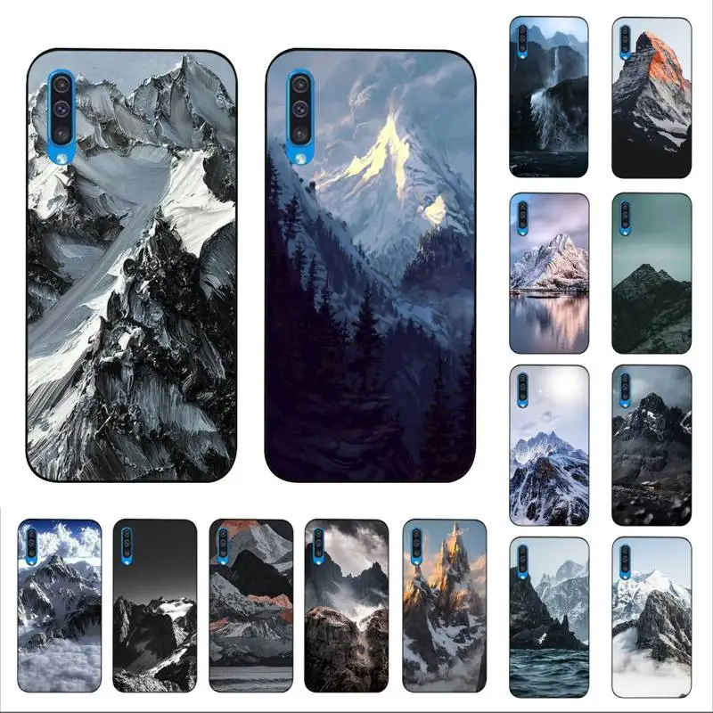 

Emboss Mountain Phone Case for Samsung A51 01 50 71 21S 70 10 31 40 30 20E 11 A7 2018