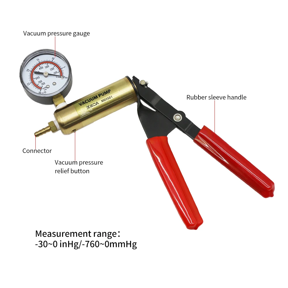 Ручной вакуумный насос набор инструментов для прокачки тормозов тестер