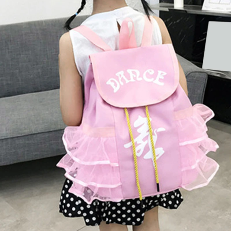 

Pink Lace Girl Dance Bag For Girls Dance Ballet Bag For Girls Baby Children Ballerina Bag Kid Gymnastics Embroidered Backpack