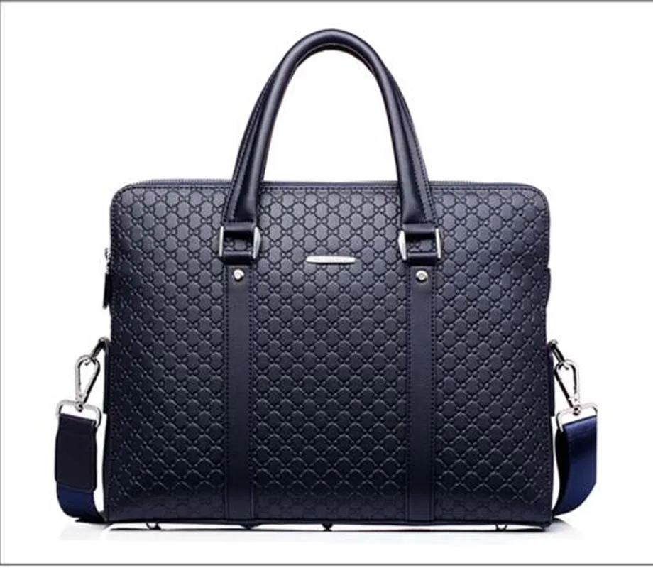 

Men Fashion Business Briefcase High Quality Leather Handbag Large Capacity Shoulder Bags Laptop Bags Messenger Bag
