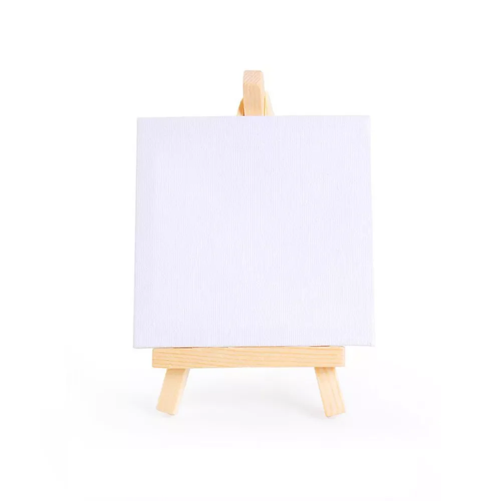 

Set Mini Blank Canvas with Quality Easel for Painting Acrylic Paint Art Supplies For Artist Painting Craft Drawing Kids Gifts