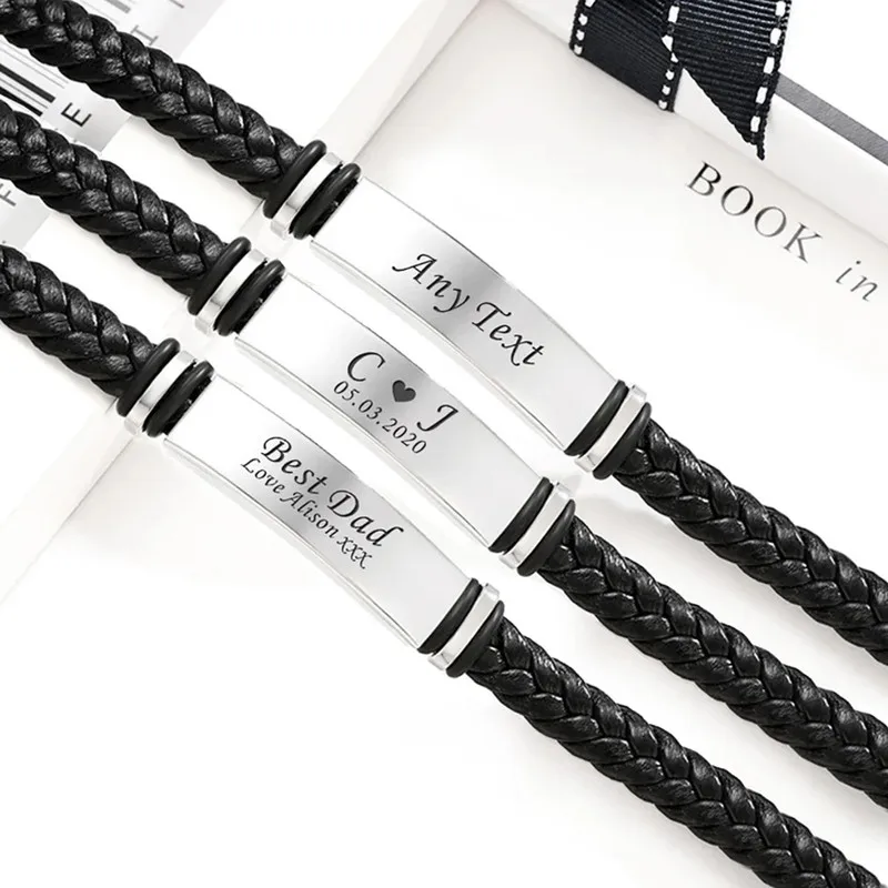 Рисунок 3 - Кожаный браслет и браслет с гравировкой