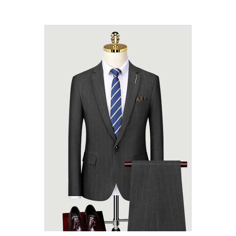 Custom Made Groomsmen Pattern Groom Tuxedos Shawl Lapel Men Suits Wedding Best Man SA07-7999