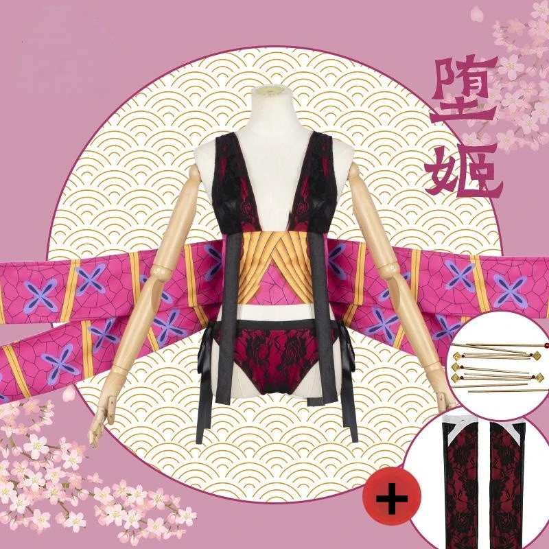 

Halloween Clothes Daki Cosplay Season 2 Anime Costume Headwear Sexy Uniform Girls Women