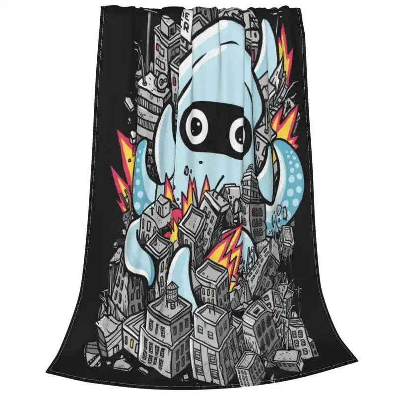 Tential attack горячая Распродажа printing high Qiality популярное одеяло Blooper игра в ретро