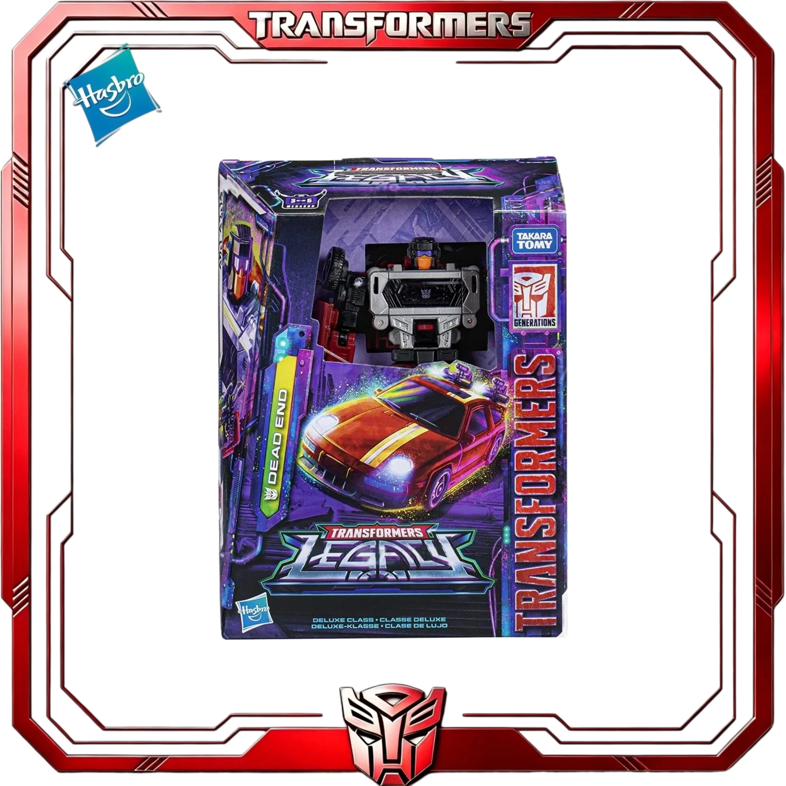 Фото В наличии: Коллекционная фигурка Transformers Legacy Deluxe Dead End Hasbro G1 Stunticon Menasor Arm Sports Car – подарок для фанатов №4