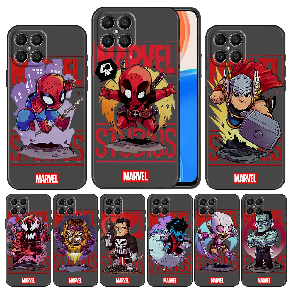

Case Coque for Honor Play 9A X9 Pro 20i x7 X8 50 60 30i Lite SE 10 5G 9X Play6T Marvel Deadpool Celular Silicone Thin Shell
