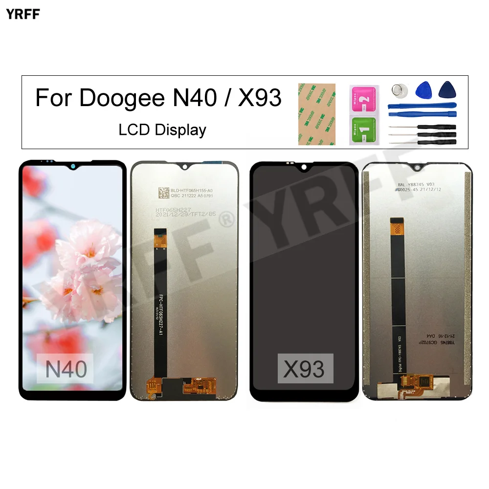 

For Doogee X93 Phone LCD Screens For Doogee N40 LCD Display Touch Screen Digitizer Glass Panel Sensor Repair Part 100% Tested