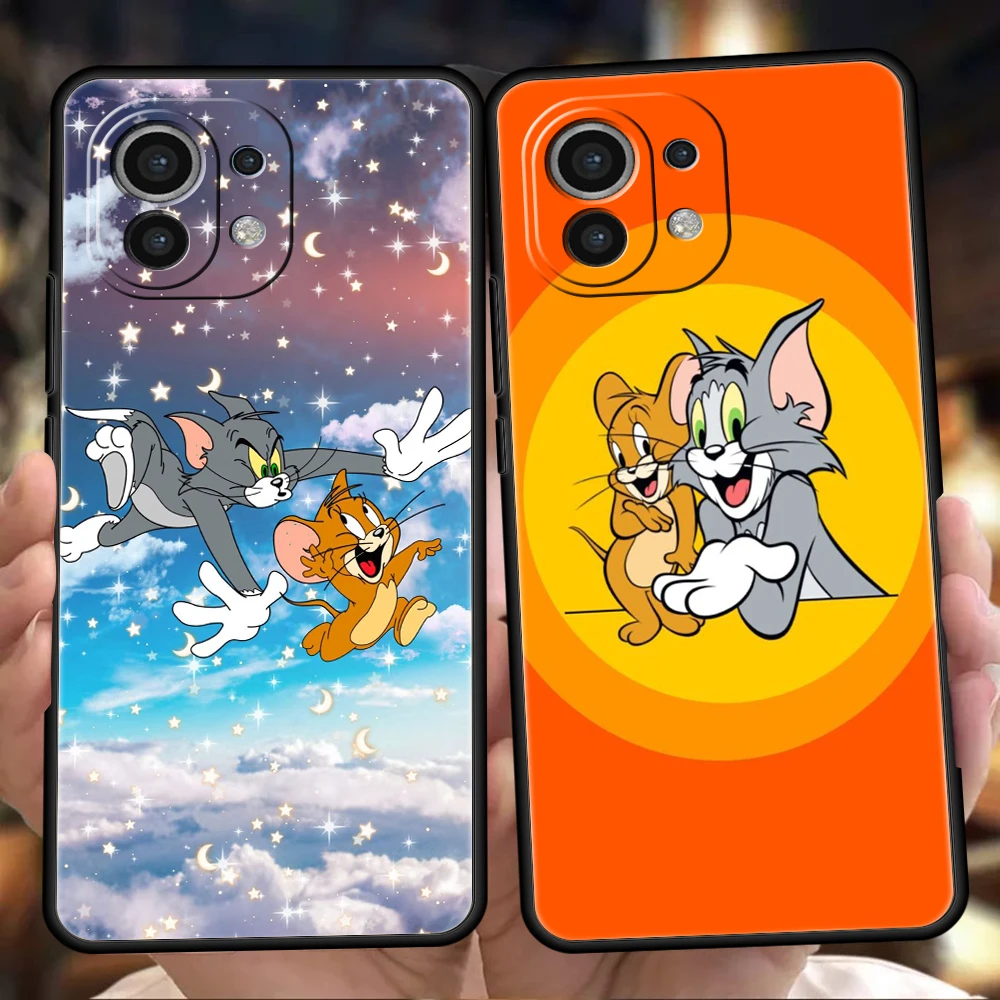 

Tom And Jerry Phone Case for Xiaomi Poco F3 X3 X4 GT NFC M3 M4 Mi 12 9T 11 Ultra 11X 11i Note 10T Pro Lite 5G Silicone Cover Bag