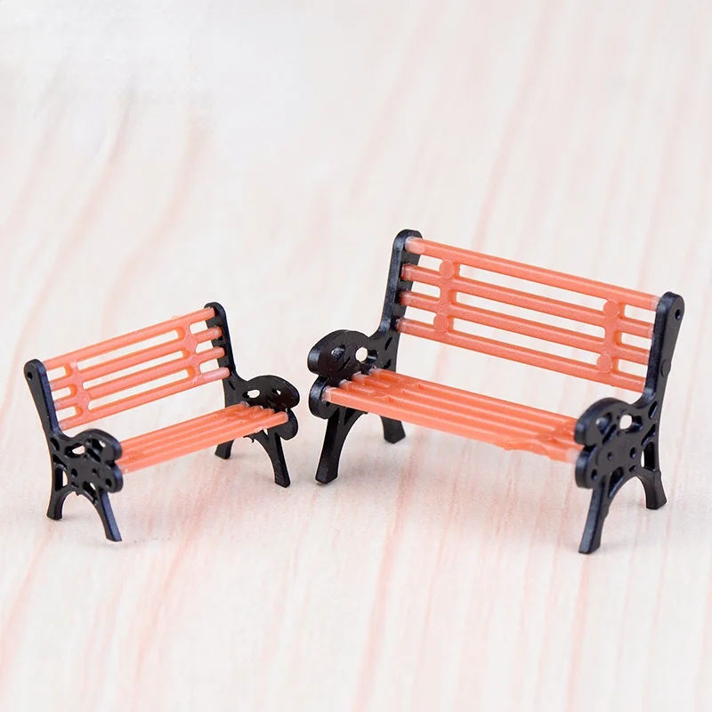 

2 шт., миниатюрная скамья для дома