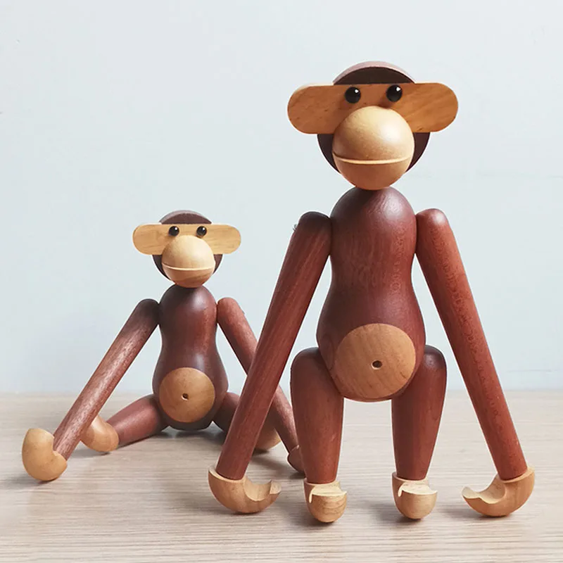 

TingKe скандинавские украшения ручной работы из твердой древесины с животными, современное простое украшение для дома, гостиной, входной стен...