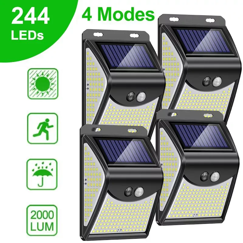 

222 Solar Led Light Outdoor Solar Lights with Motion Sensor Solar Lamp Outdoor Spotlight Sunlight For Garden Decoration