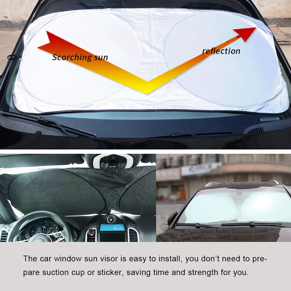 

Car Windshield Sunshade Front Car Window Sun Visor Foldable Windshield Shield Protector Cover Auto Accessories