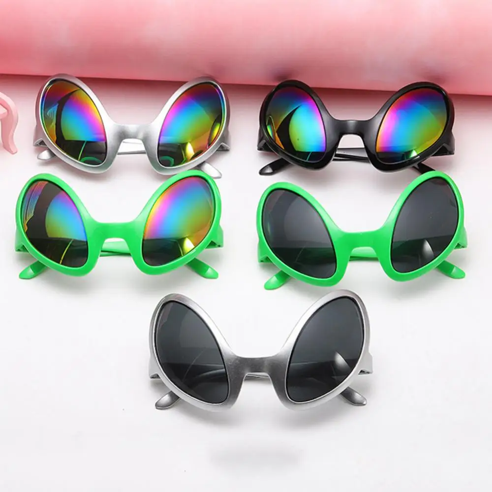 

Funny Sunglasses All-match Travel Party Eyeglasses Creative Summer Alien Glasses Men Sunglasses Rainbow Lenses Uv-anti Colorful