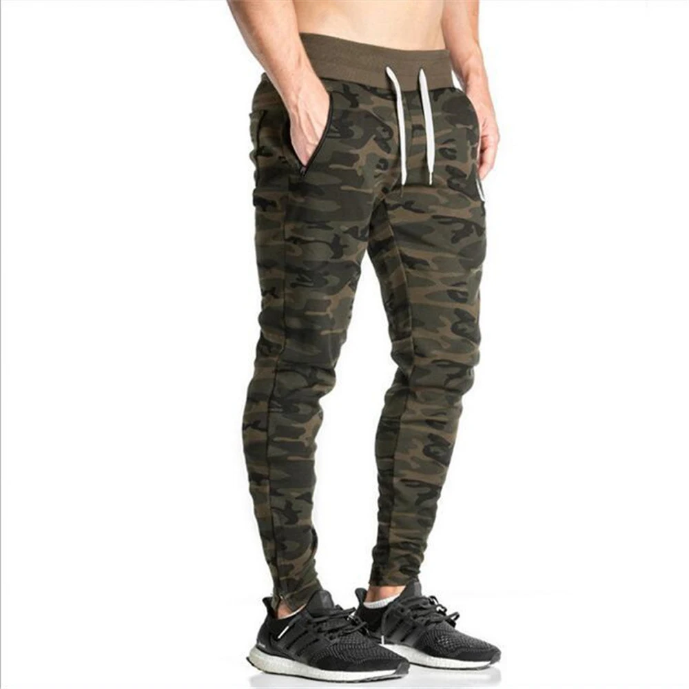 NEW 2022 Spring Autumn Harem Beam Foot Camouflage Elastic Waist Drawstring Pants Army Combat Muscle Joggers Harem Trousers Men