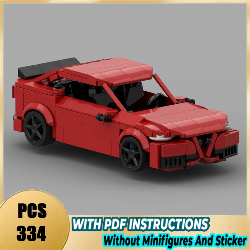 Фото Изысканный бренд MOC, строительные блоки, скоростной спортивный автомобиль, гоночный технический модуль, кирпичи, модель, подарок, рождественская игрушка, набор для сборки «сделай сам»! №2