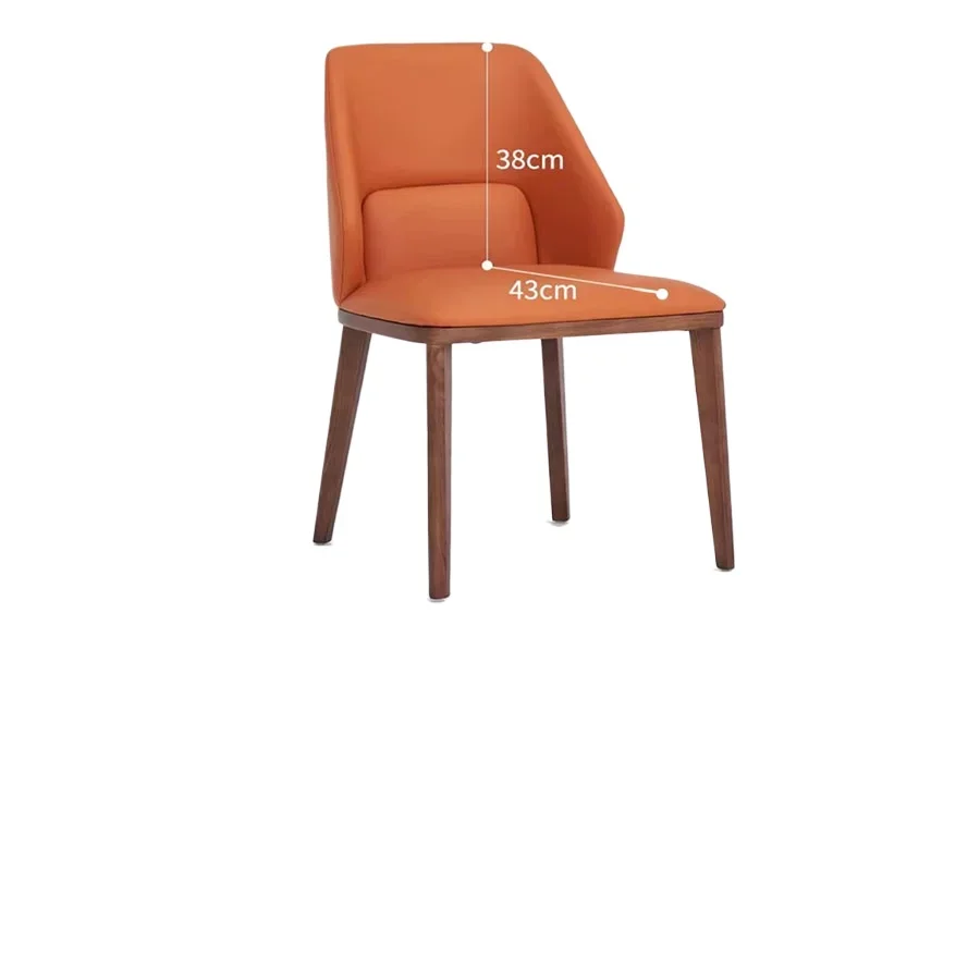 Северная Европа Обеденный стул из ясеня для домашнего использования Спинка