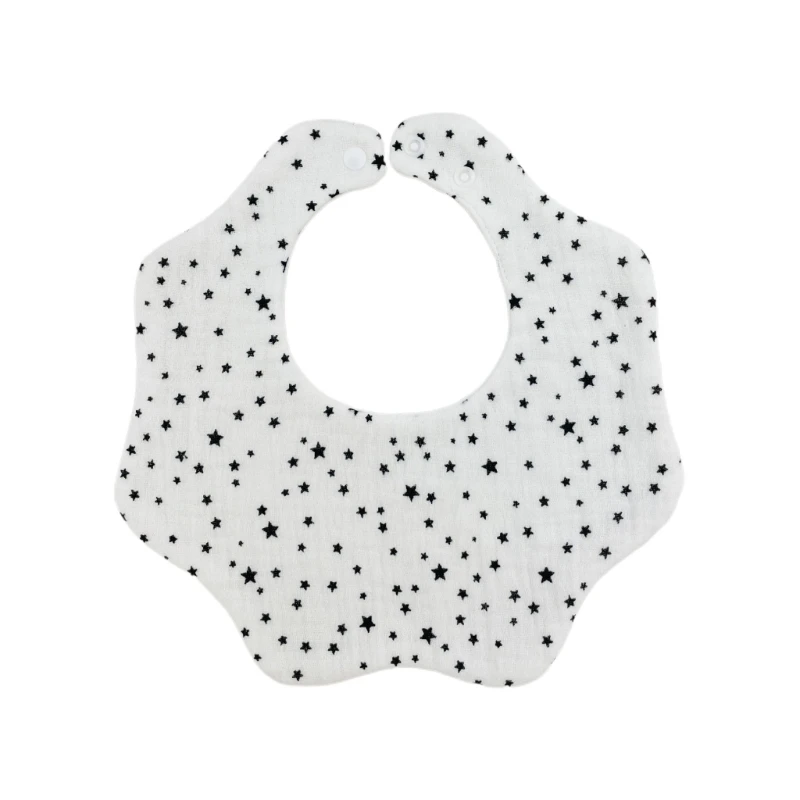 

Infant Teething Bib Baby Soft Burp Cloth for 0-12M Toddler 6-Layers Saliva Towel 360 Degree Drooling Bibs for Newborns