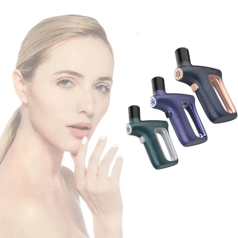

Home Use Spa Beauty Blue Light Therap Oxygen Nano Spray Gun Skin Care Jet Peeling Water Oxygen Spray/Nano Facial Syringe Sprayer