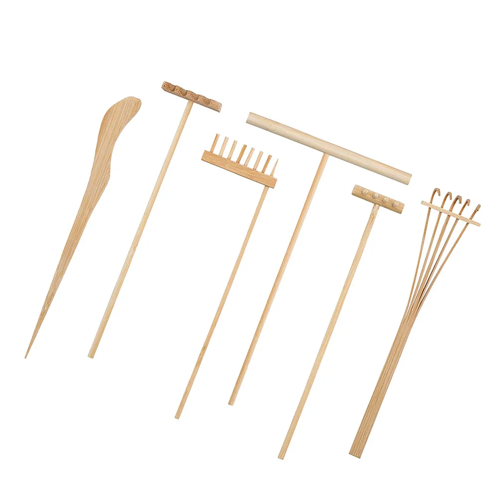 

Rake Garden Zen Sand Mini Tools Rakes Set Diy Japanese Decoration Meditation Accessories Tea Drawing Desktop Tool Gifts Outdoor