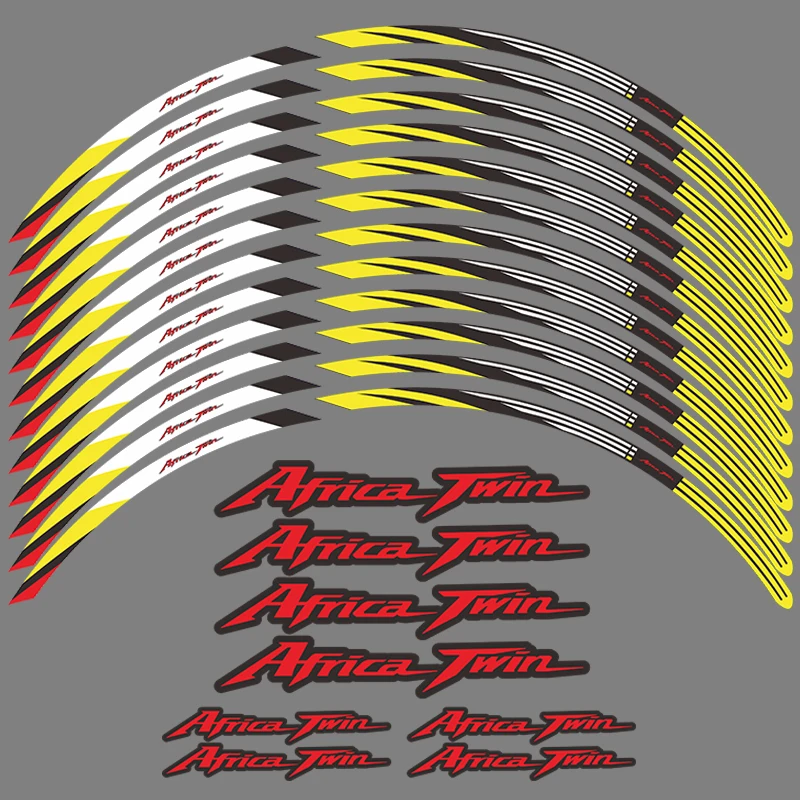 

Мотоциклетная наклейка на колесо, водонепроницаемая Наклейка для Honda Africa Twin 1100 аксессуары CRF 1100 CRF1100 приключения, 21 дюйм, обод, наклейки