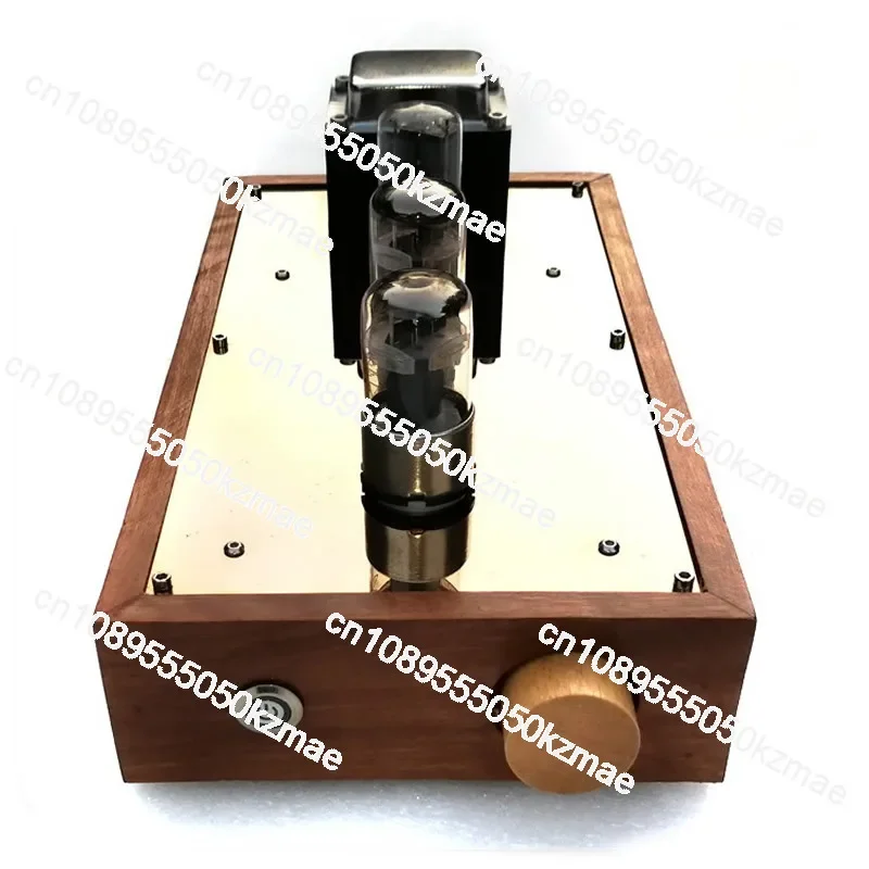 6N8P 6SN7 tube preamplifier 6Z5P bile rectifier solid wood box hifi front preamp frequency response: 10HZ-100KHZ