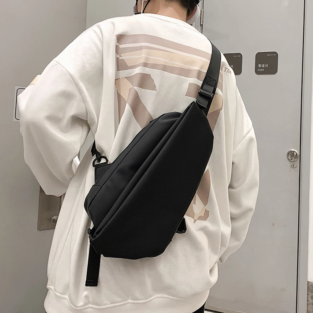 

New Trend Men's Chest Bag Fashion Casual Shoulder Bags Multifunctional Waterproof Messenger Bag Portable Large-capacity Backpack